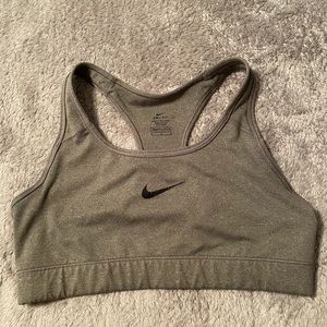 Grey Nike sports bra